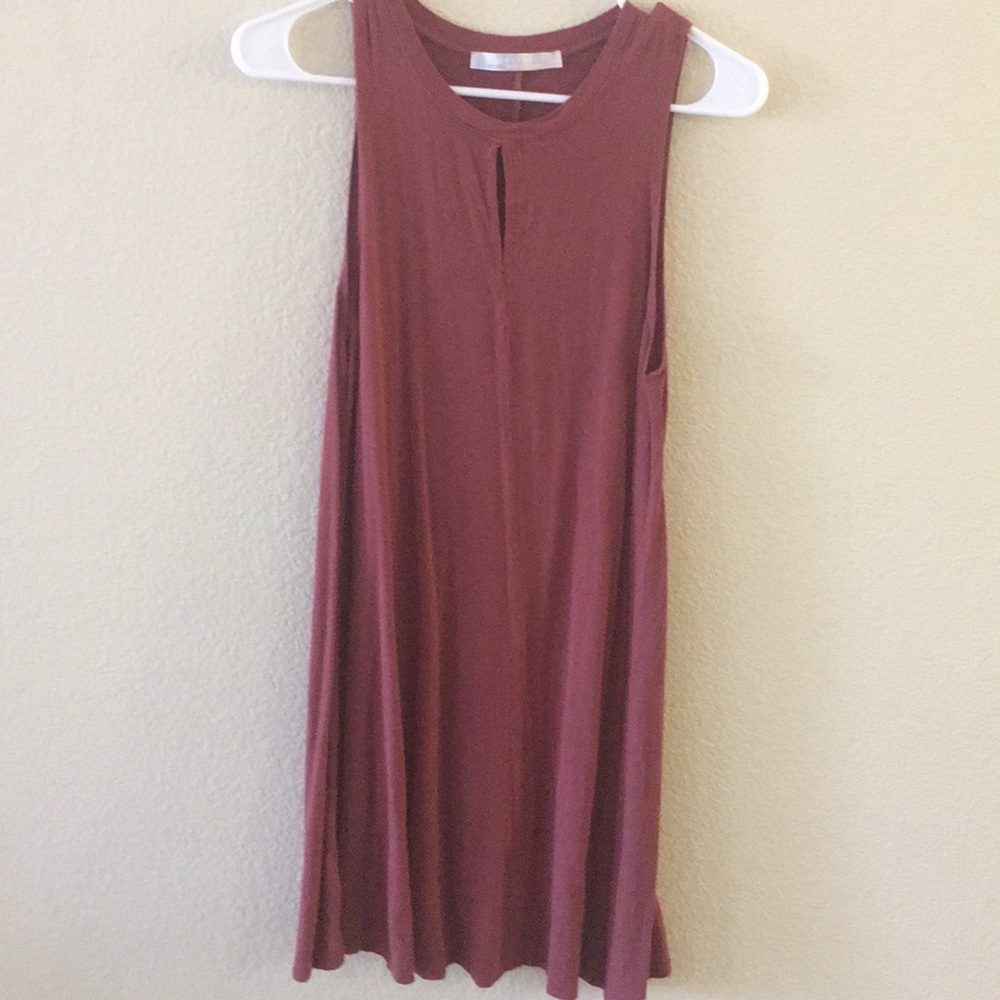 Above the knee shift dress.